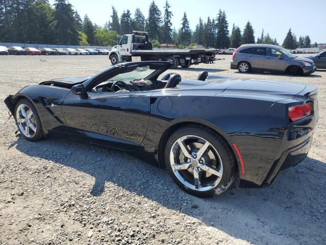 1G1YF3D77F5110817 - 2015 CHEVROLET CORVETTE STINGRAY 3LT BLACK photo 2