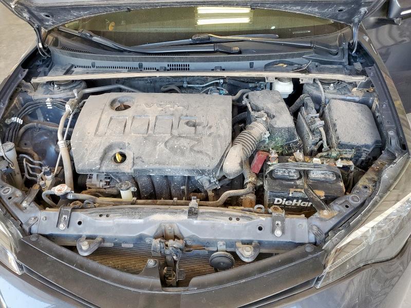 5YFBURHE6KP892765 - 2019 TOYOTA COROLLA L GRAY photo 11