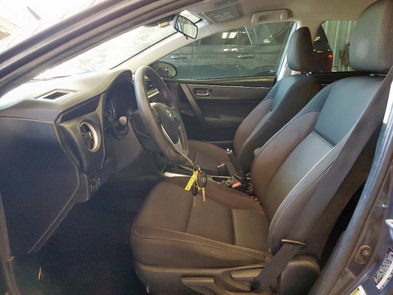 5YFBURHE6KP892765 - 2019 TOYOTA COROLLA L GRAY photo 7