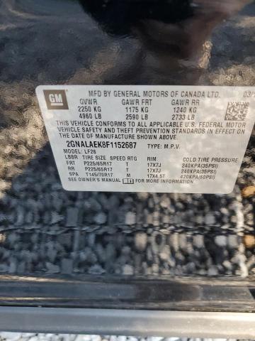 2GNALAEK8F1152687 - 2015 CHEVROLET EQUINOX LS BLACK photo 13