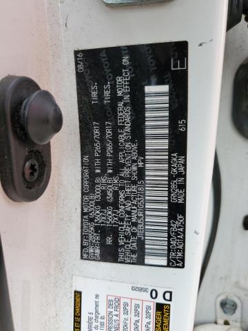 JTEBU5JR1G5371815 - 2016 TOYOTA 4RUNNER SR5/SR5 PREMIUM 白色 照片 14