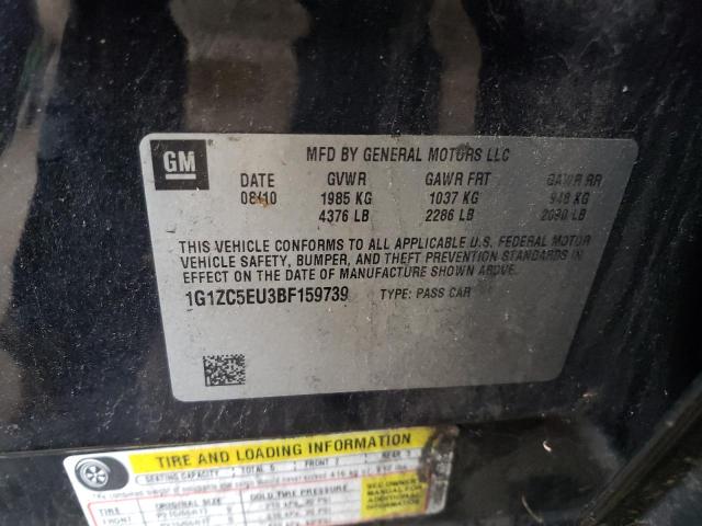 1G1ZC5EU3BF159739 - 2011 CHEVROLET MALIBU 1LT 黑色 照片 12