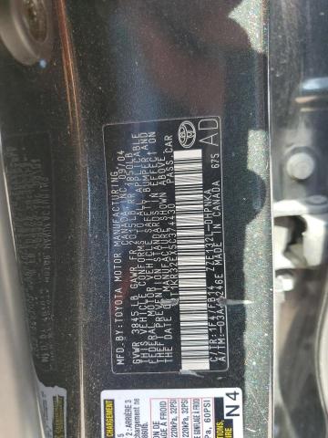 2T1KR32EX5C374430 - 2005 TOYOTA COROLLA MA XR BLACK photo 13