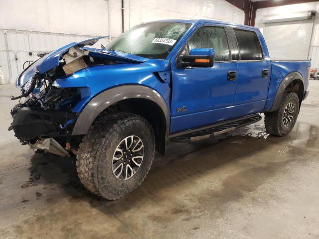 1FTFW1R63EFC72634 - 2014 FORD F150 SVT RAPTOR BLUE photo 1