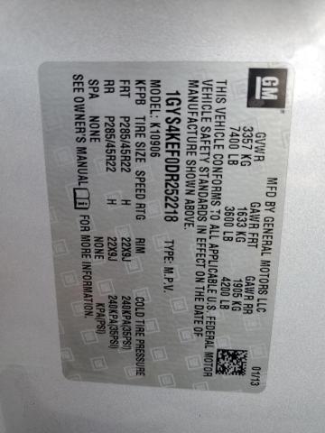 1GYS4KEF0DR252218 - 2013 CADILLAC ESCALADE ESV PLATINUM ვერცხლისფერი ფოტო 13