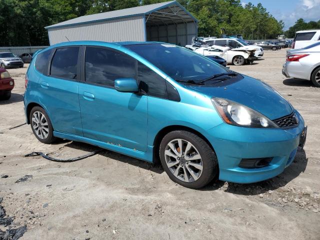 JHMGE8H5XCC006761 - 2012 HONDA FIT SPORT TURQUOISE photo 4