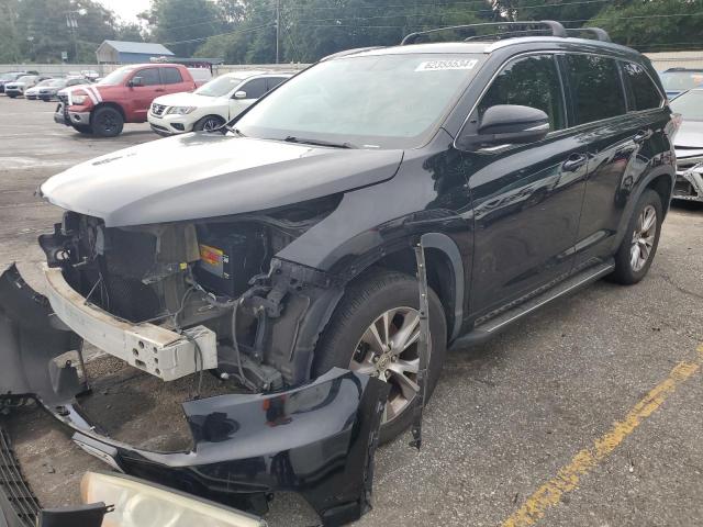 5TDKKRFH0FS073573 - 2015 TOYOTA HIGHLANDER XLE BLACK photo 1