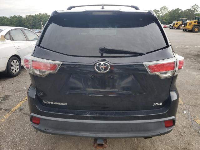 5TDKKRFH0FS073573 - 2015 TOYOTA HIGHLANDER XLE BLACK photo 6