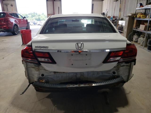 19XFB2F91DE224249 - 2013 HONDA CIVIC EXL WHITE photo 6