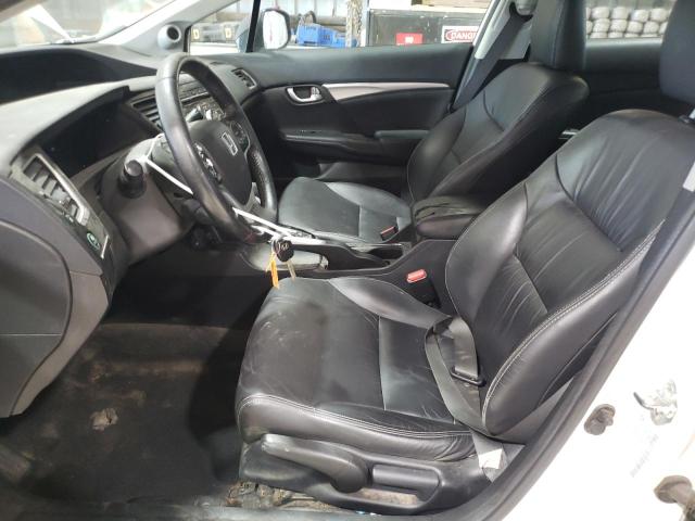 19XFB2F91DE224249 - 2013 HONDA CIVIC EXL WHITE photo 7