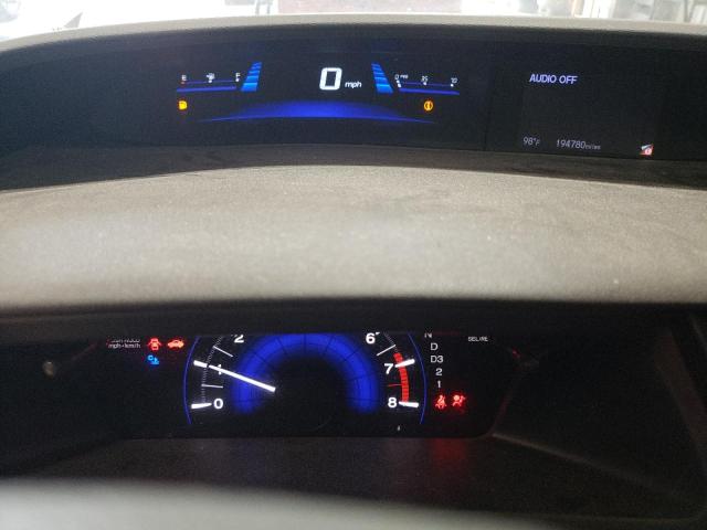 19XFB2F91DE224249 - 2013 HONDA CIVIC EXL WHITE photo 9