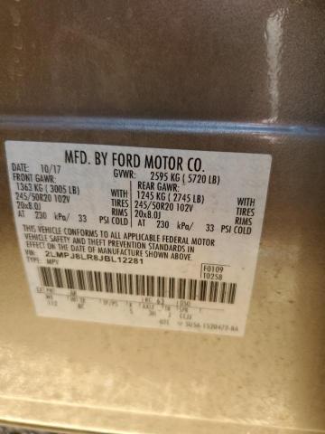 2LMPJ8LR8JBL12281 - 2018 LINCOLN MKX RESERVE 石墨色 照片 10