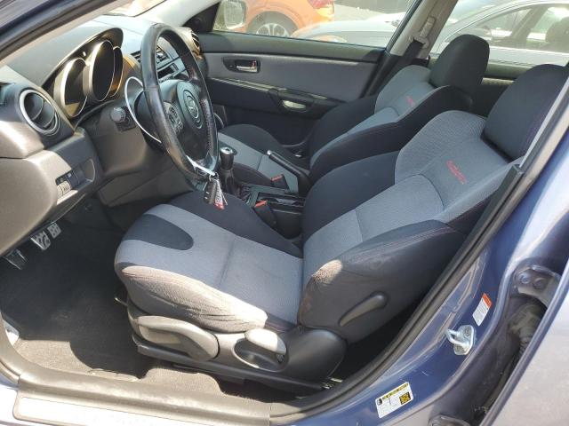 JM1BK34M971653061 - 2007 MAZDA SPEED 3 BLUE photo 7