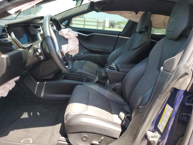 5YJSA1E28HF233322 - 2017 TESLA MODEL S 蓝色 照片 7