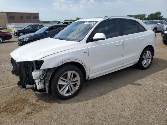 WA1ECCFS0JR019081 - 2018 AUDI Q3 PREMIUM WHITE photo 1