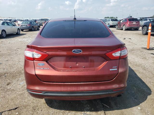 3FA6P0HD9ER220280 - 2014 FORD FUSION SE RED photo 6