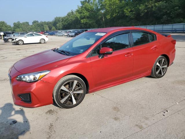 4S3GKAK62H3609620 - 2017 SUBARU IMPREZA SPORT RED photo 1