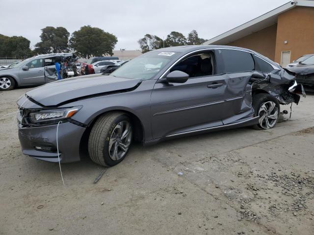 1HGCV1F58JA040380 - 2018 HONDA ACCORD EXL GRAY photo 1