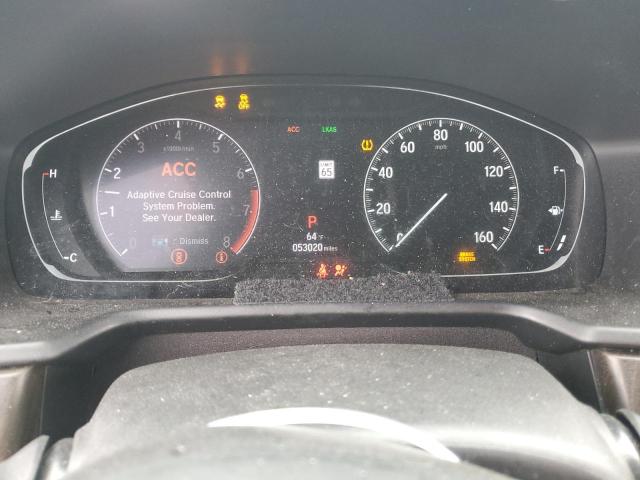 1HGCV1F58JA040380 - 2018 HONDA ACCORD EXL GRAY photo 9