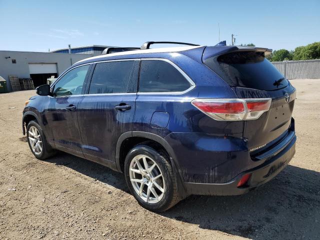 5TDJKRFH4GS286779 - 2016 TOYOTA HIGHLANDER XLE Синій фото 2