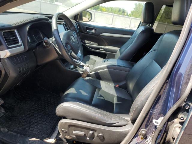 5TDJKRFH4GS286779 - 2016 TOYOTA HIGHLANDER XLE Синій фото 7