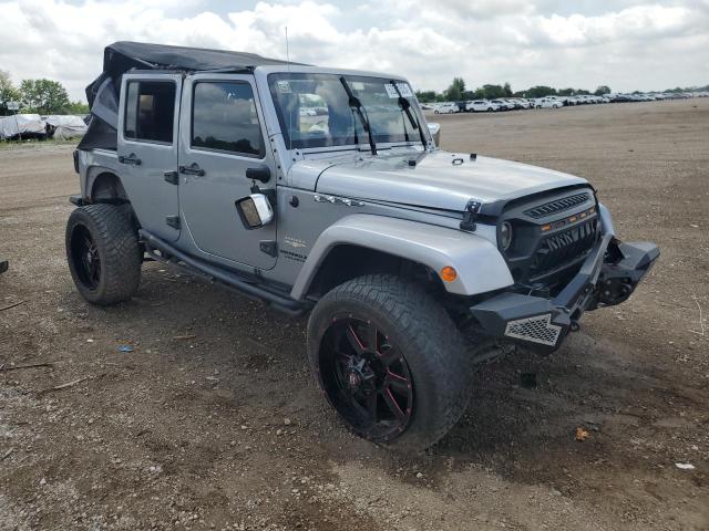 1C4BJWEG2EL106955 - 2014 JEEP WRANGLER U SAHARA GRAY photo 4