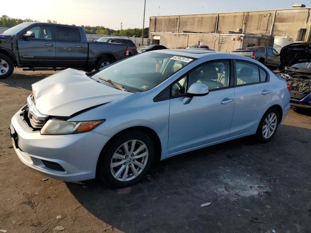 2HGFB2F91CH529125 - 2012 HONDA CIVIC EXL SILVER photo 1