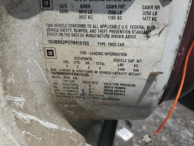 1G4BR82P6TR419165 - 1996 BUICK ROADMASTER BASE WHITE photo 14