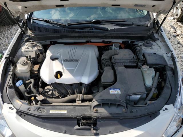 KMHEC4A41DA089594 - 2013 HYUNDAI SONATA HYBRID WHITE photo 11