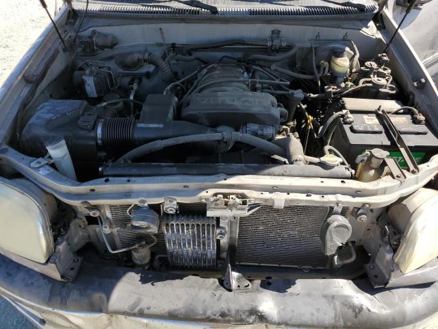 5TBBT44102S328523 - 2002 TOYOTA TUNDRA ACCESS CAB ნაცრისფერი ფოტო 11