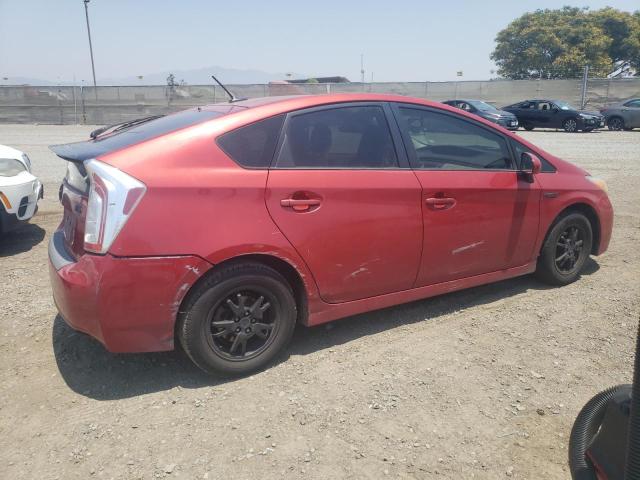 JTDKN3DU5C1548809 - 2012 TOYOTA PRIUS RED photo 3