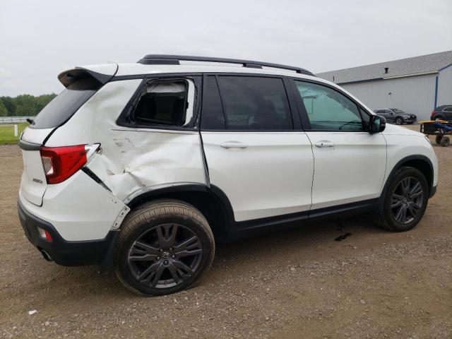 5FNYF8H50KB028708 - 2019 HONDA PASSPORT EXL WHITE photo 3