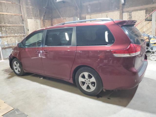 5TDKK3DC3CS264260 - 2012 TOYOTA SIENNA LE BURGUNDY photo 2