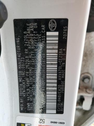 4T1G11AK0RU858748 - 2024 TOYOTA CAMRY SE NIGHT SHADE WHITE photo 13