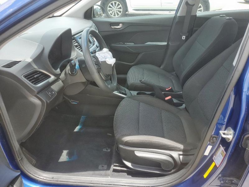 3KPC24A39JE033708 - 2018 HYUNDAI ACCENT SE Azul foto 7