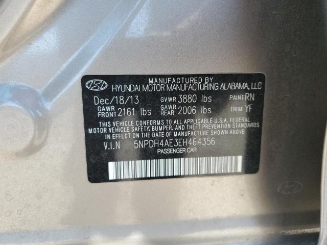 5NPDH4AE3EH464356 - 2014 HYUNDAI ELANTRA SE GOLD photo 13