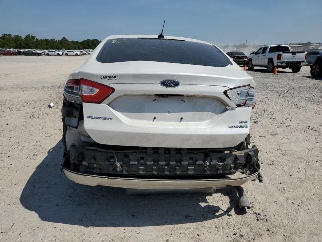 3FA6P0LU9DR342935 - 2013 FORD FUSION SE HYBRID WHITE photo 6