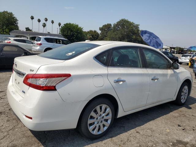 3N1AB7APXDL735048 - 2013 NISSAN SENTRA S WHITE photo 3