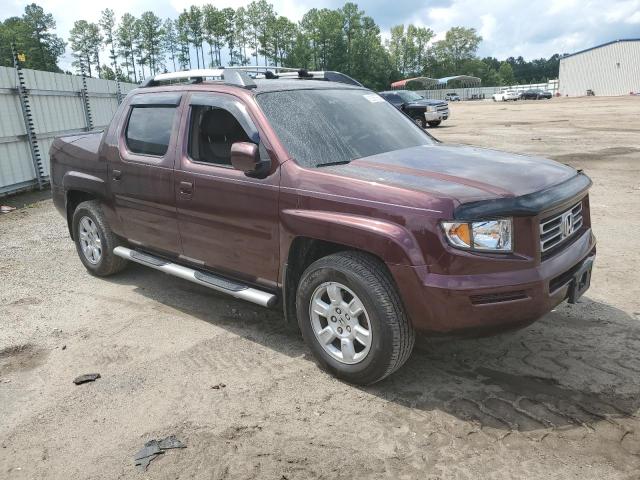 2HJYK164X7H527591 - 2007 HONDA RIDGELINE RTS MAROON photo 4