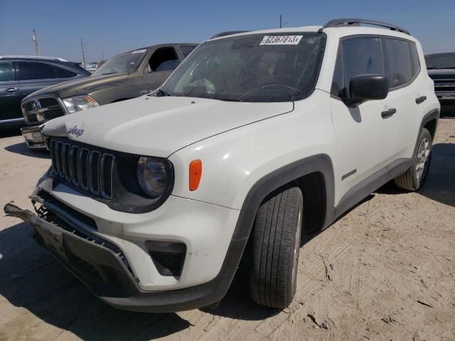 ZACNJAAB9LPL86275 - 2020 JEEP RENEGADE SPORT WHITE photo 1