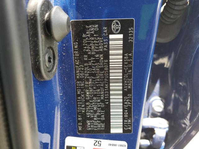 4T1S31AK7PU058076 - 2023 TOYOTA CAMRY SE NIGHT SHADE BLUE photo 13