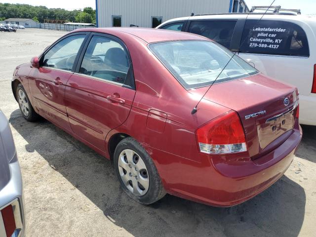 KNAFE222395639931 - 2009 KIA SPECTRA EX RED photo 2