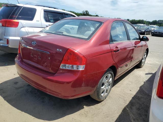 KNAFE222395639931 - 2009 KIA SPECTRA EX RED photo 3