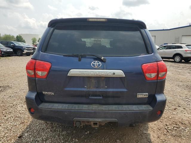 5TDBY68A48S010427 - 2008 TOYOTA SEQUOIA LIMITED BLUE photo 6