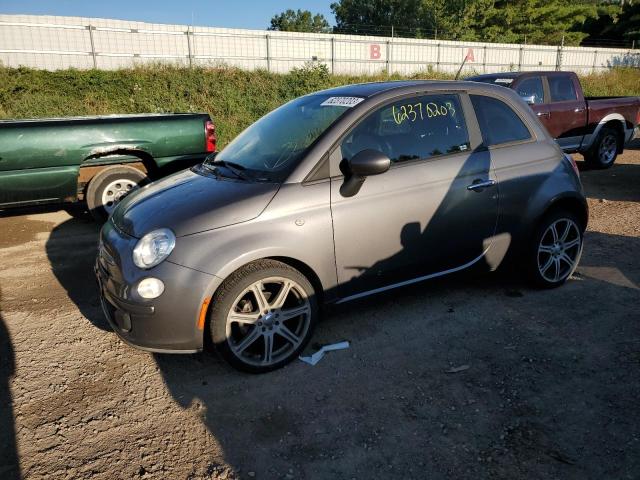 3C3CFFAR8CT380857 - 2012 FIAT 500 POP GRAY photo 1