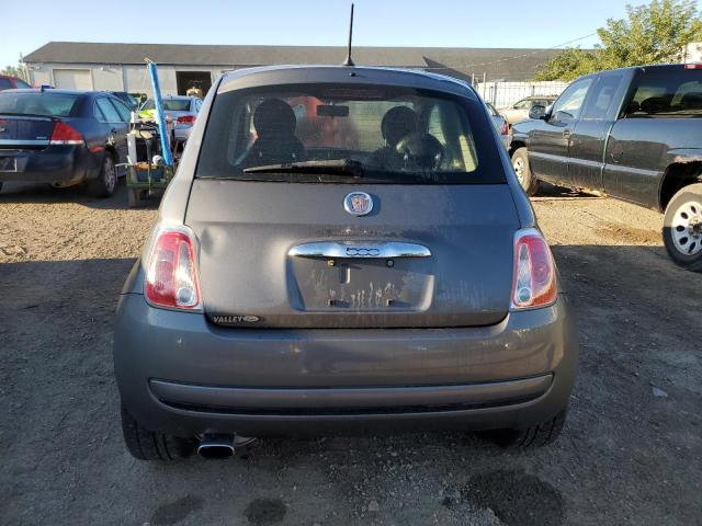 3C3CFFAR8CT380857 - 2012 FIAT 500 POP GRAY photo 6