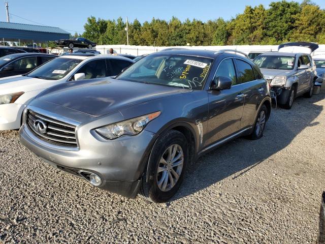 JN8CS1MU6EM450959 - 2014 INFINITI QX70 GRAY photo 1