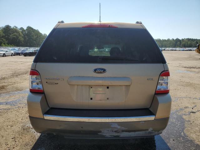 1FMDK02W68GA28459 - 2008 FORD TAURUS X SEL GOLD photo 6