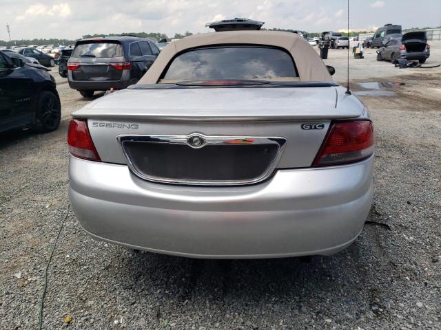 1C3EL75R84N282396 - 2004 CHRYSLER SEBRING GTC SILVER photo 6