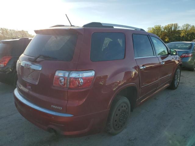 1GKKVTED9CJ251755 - 2012 GMC ACADIA DENALI RED photo 4